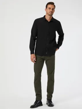 Milton Luxe Twill Pant - Dark Green