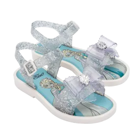 Mini Melissa Mar Sandal + Disney Kids - Glitter Clear / White