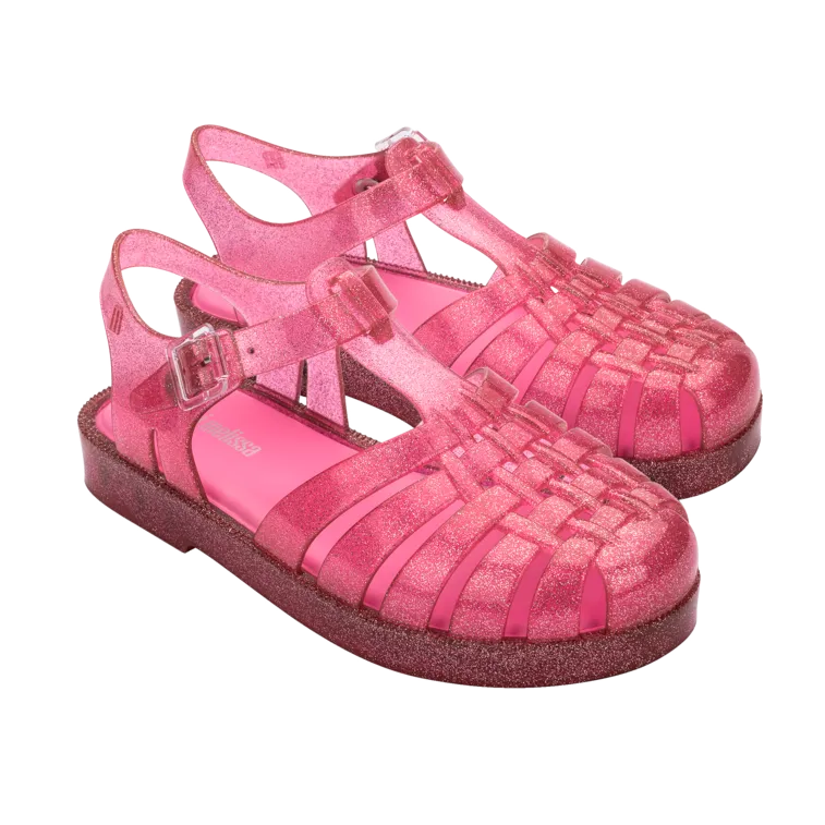 Mini Melissa Possession Shiny Kids - Glitter Pink