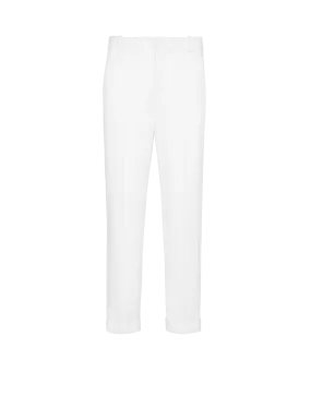 Monogram satin trousers