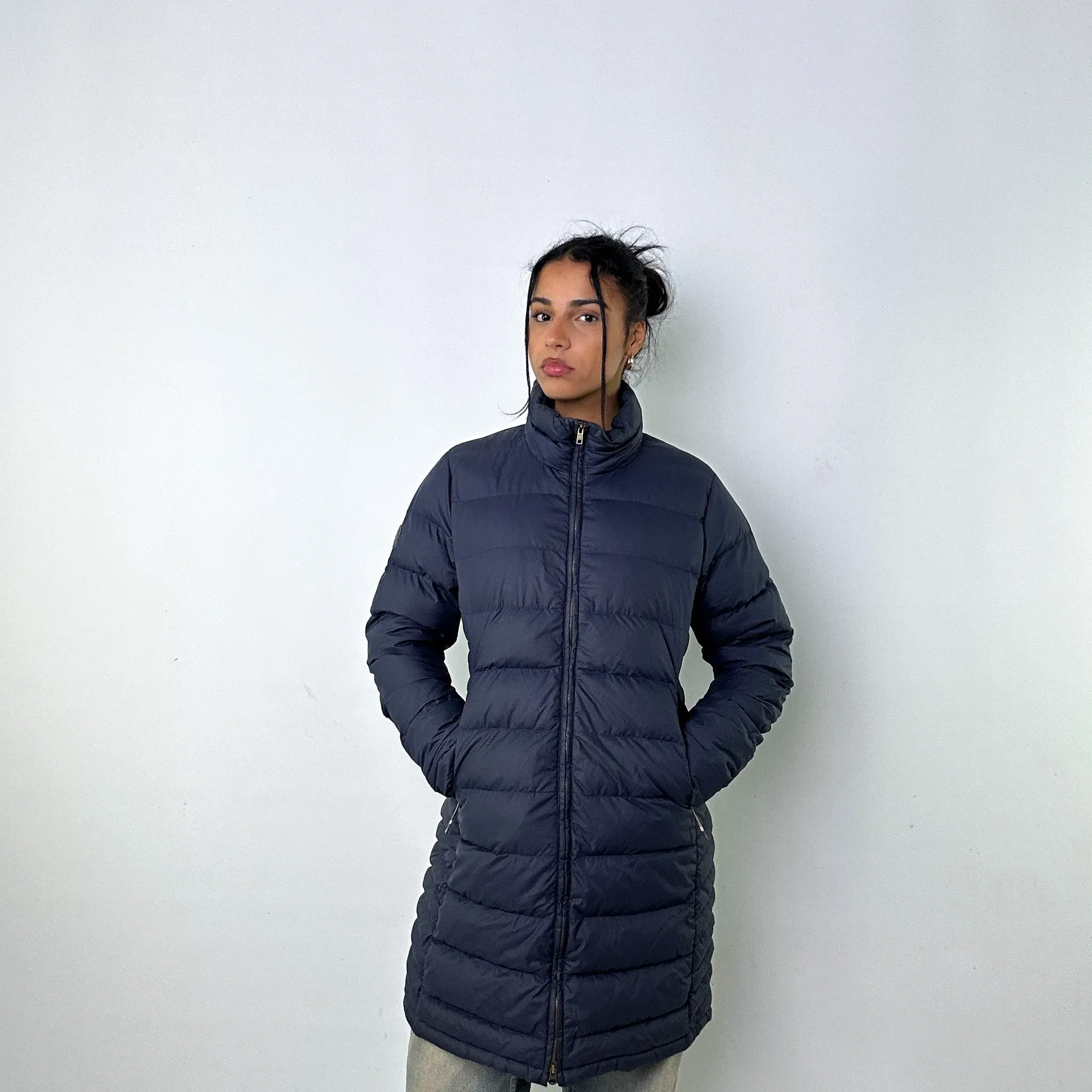 Navy Blue 90s Rab Deep Cover Parka Puffer Jacket Coat (L)