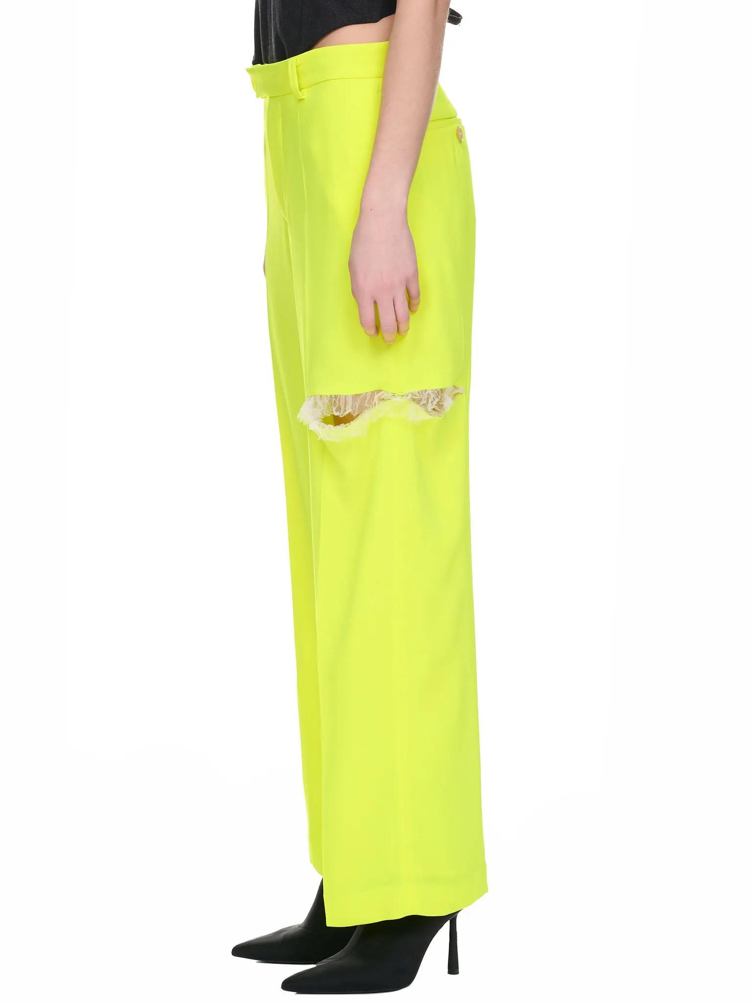 Neon Slit Trousers (UC1C1511-YELLOW)