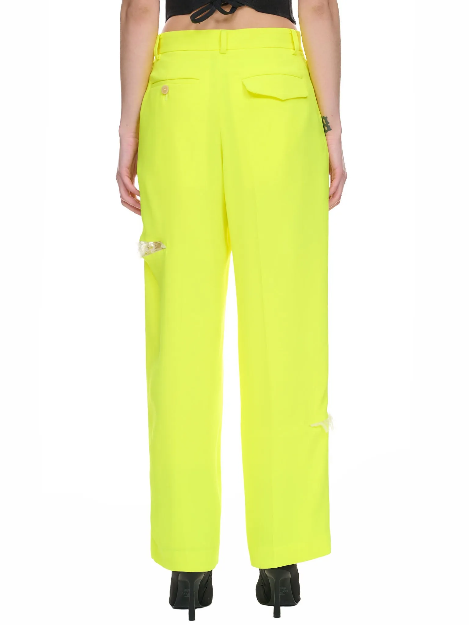 Neon Slit Trousers (UC1C1511-YELLOW)