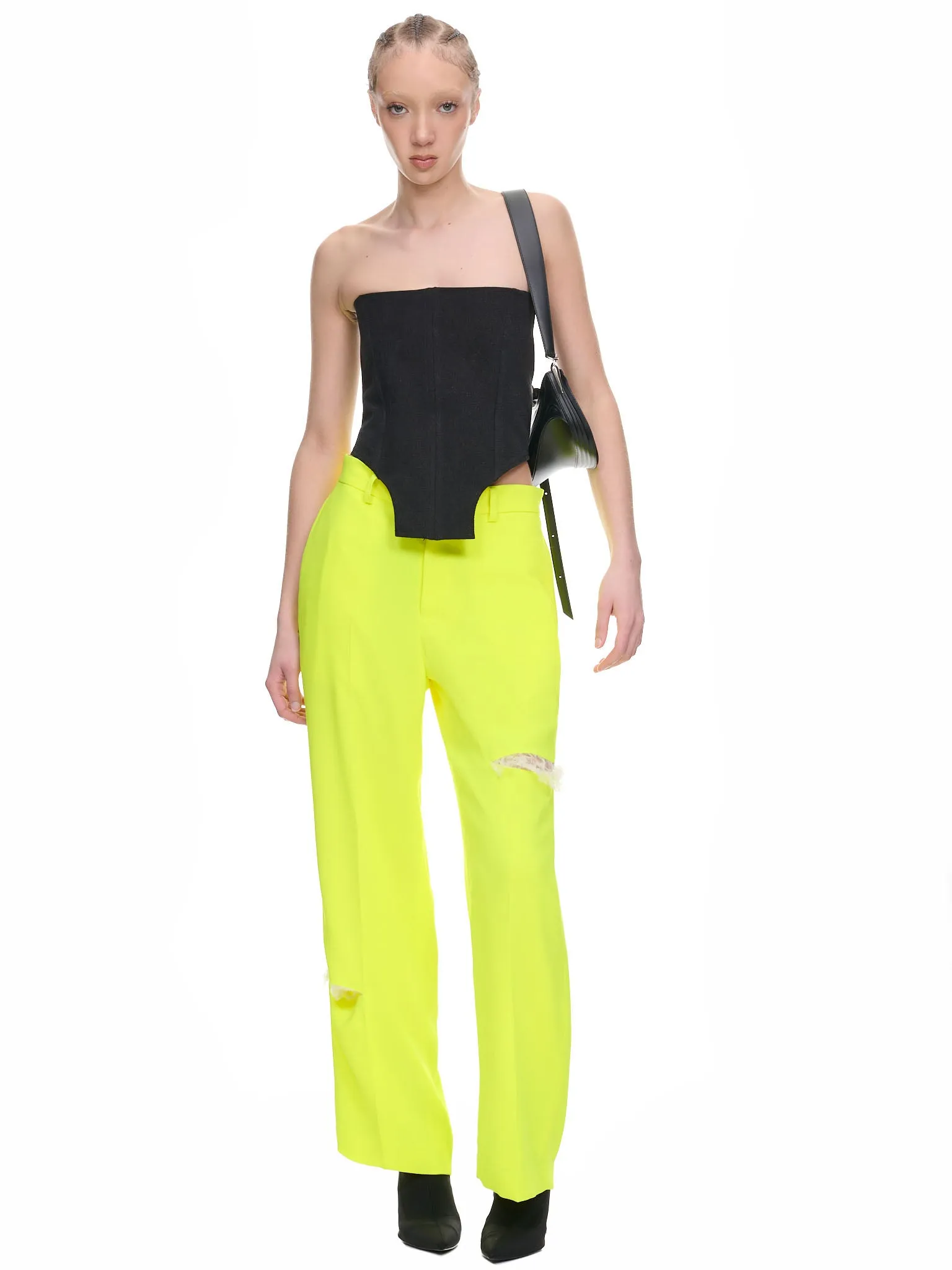 Neon Slit Trousers (UC1C1511-YELLOW)