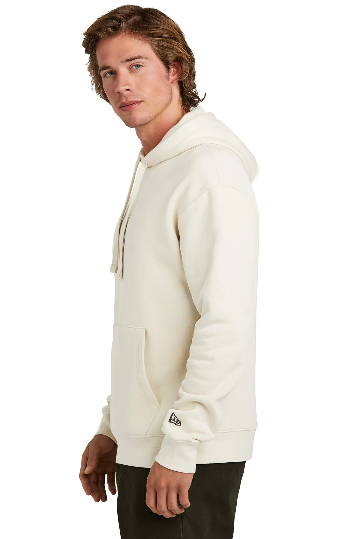 New Era Heritage Fleece Customized Hoodies, Soft Beige