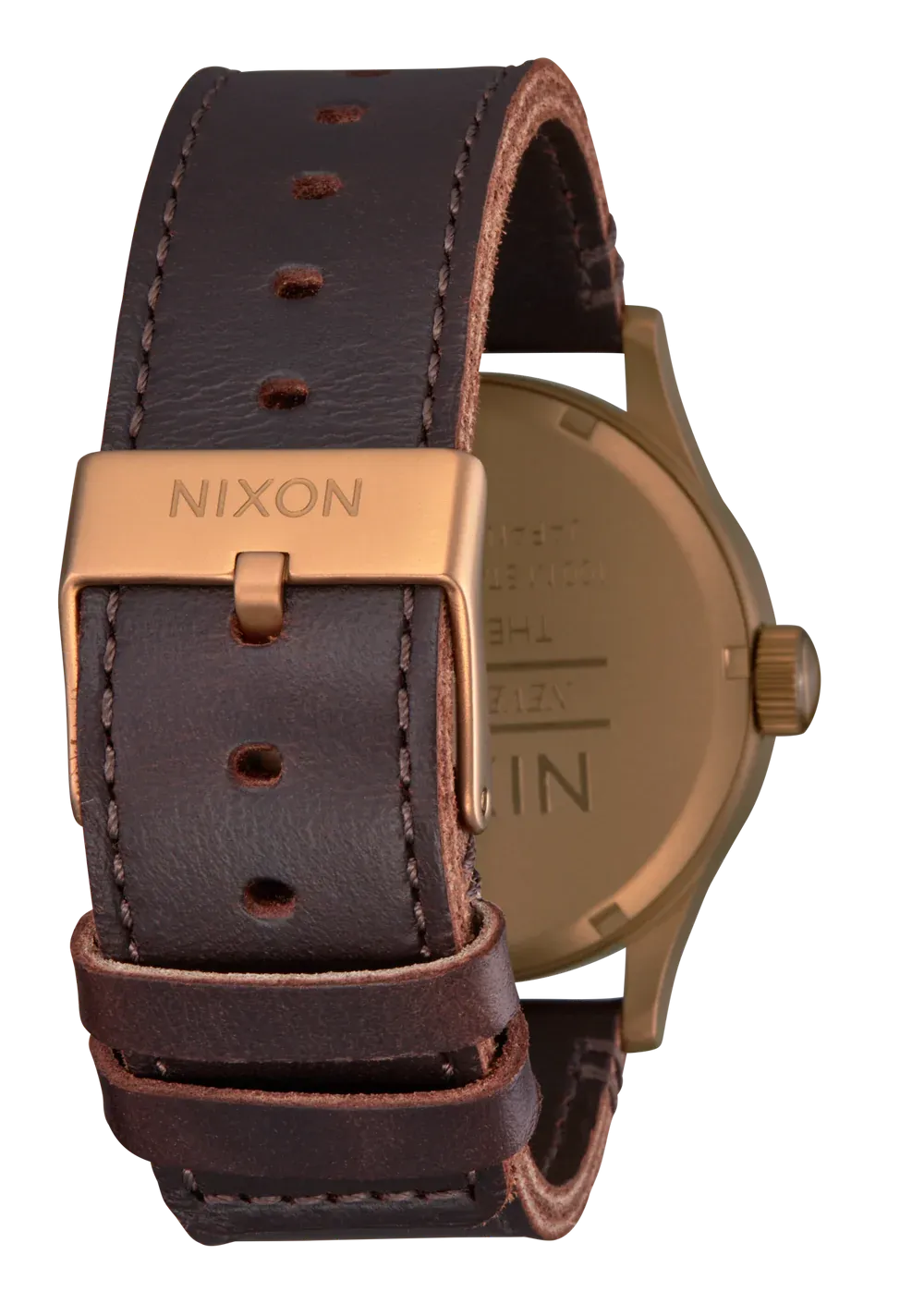 Nixon - Sentry Leather Watch - Bronze/Black