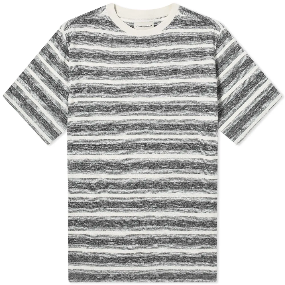 Oliver Spencer Striped Box T-ShirtGrey