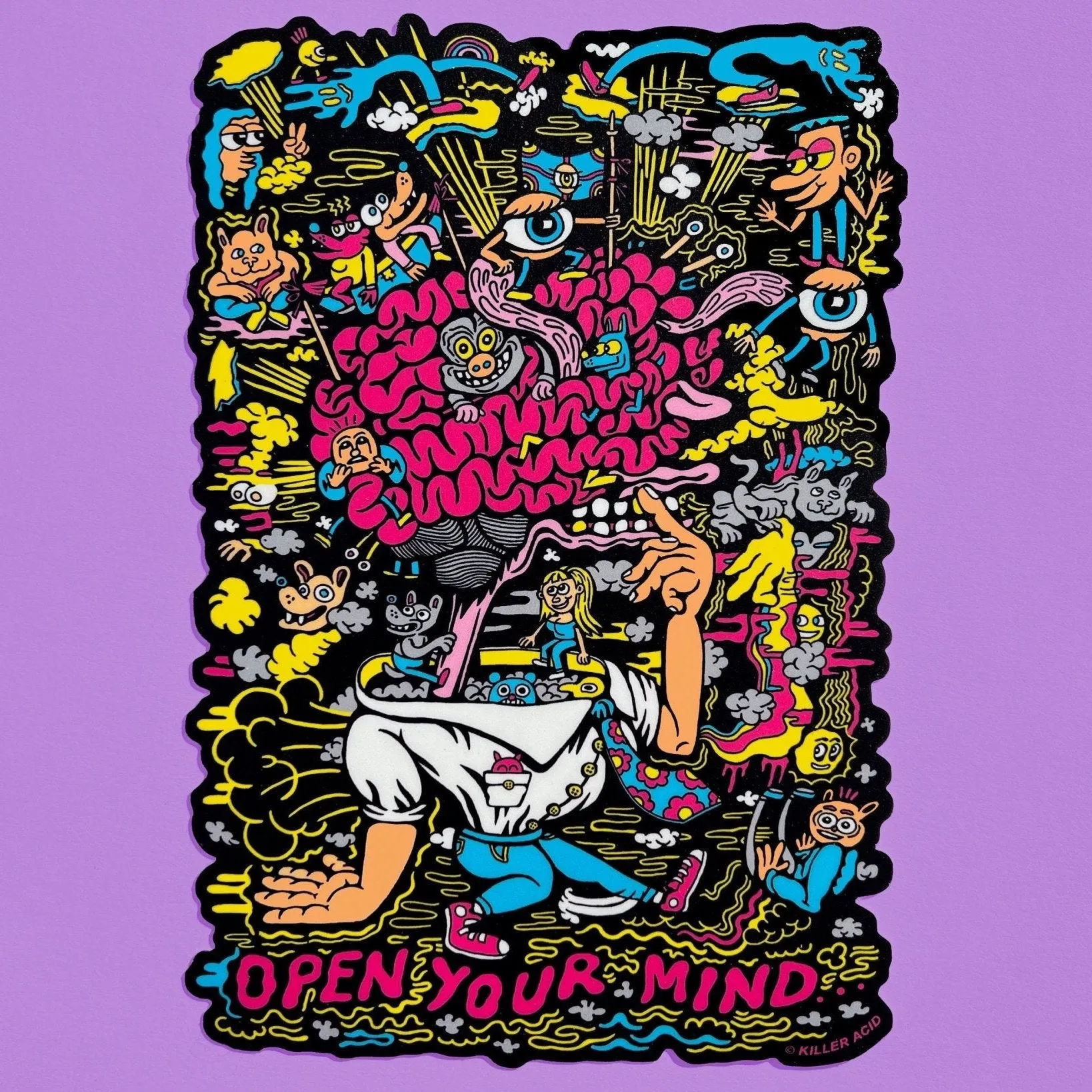 Open Your Mind XL Sticker