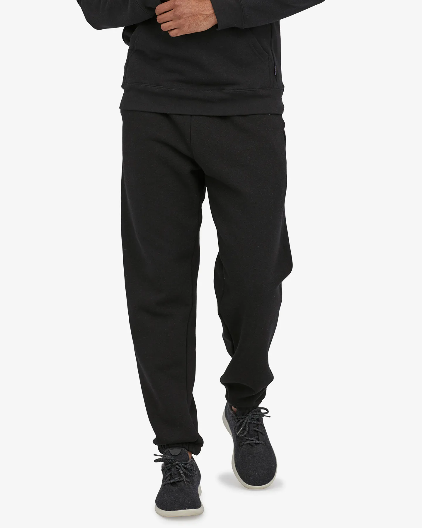 Patagonia Fitz Roy Icon Uprisal Sweatpants - Ink Black | Shop Pants at Trojan Wake Ski Snow & Snow Skiers Warehouse