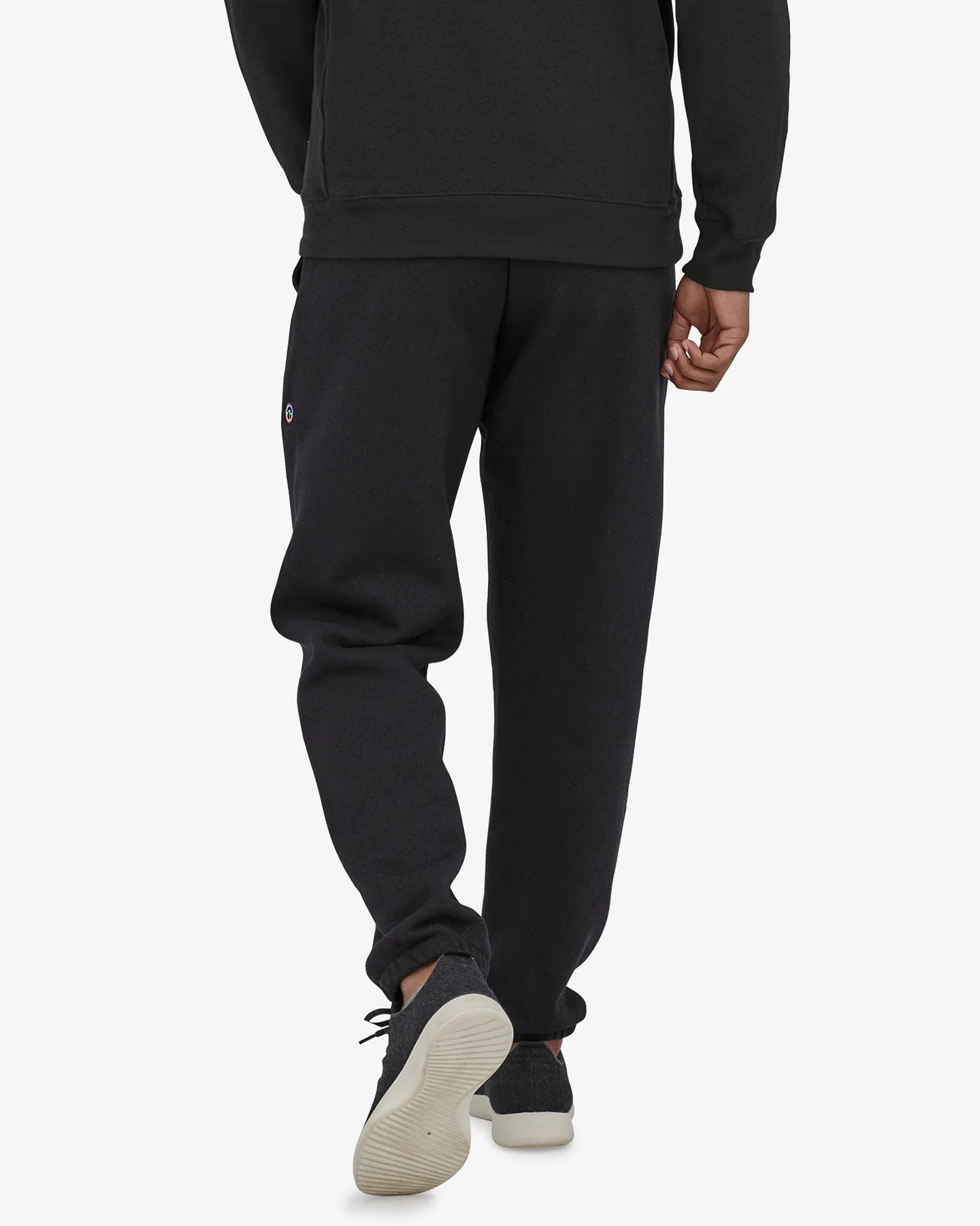 Patagonia Fitz Roy Icon Uprisal Sweatpants - Ink Black | Shop Pants at Trojan Wake Ski Snow & Snow Skiers Warehouse