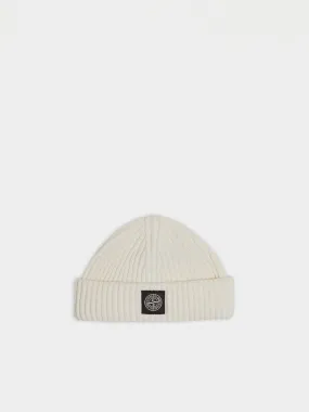 Patch Logo Beanie, Natural