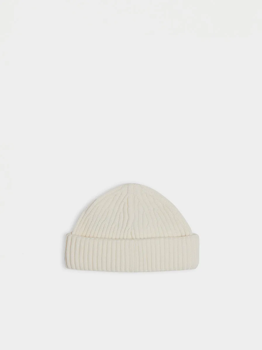 Patch Logo Beanie, Natural