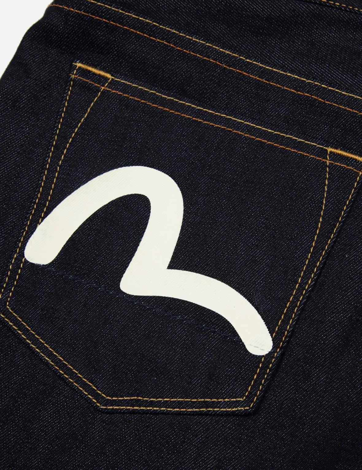 Playful Godhead and Seagull Print Slim Fit Denim Jeans #2010