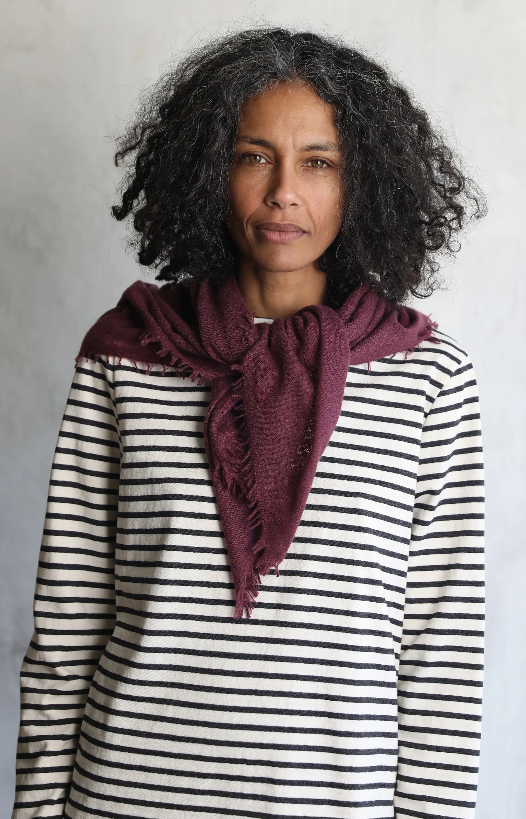 Plum Cashmere Scarf