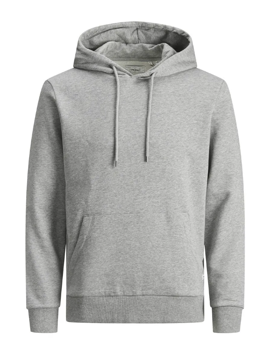 Produkt Basic Overhead Hooded Sweatshirts Light Grey Melange