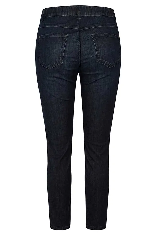 Rabe & LecomteDARK INDIGO BEDAZZLED SKINNY JEANS