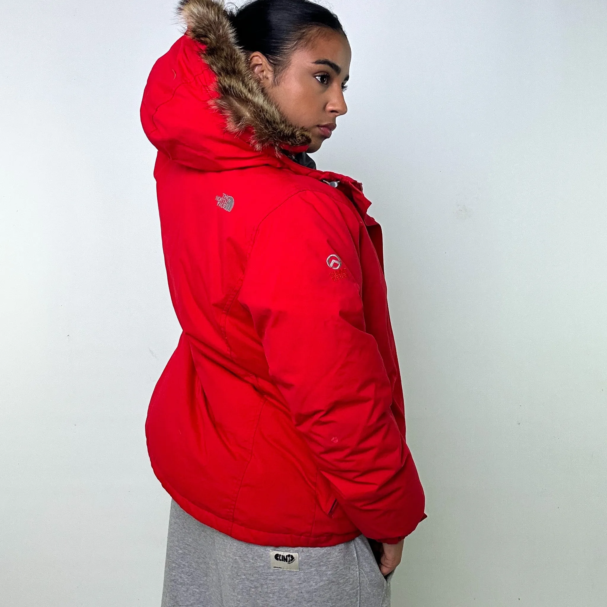 Red y2ks The North Face Hyvent Summit Series Parka Puffer Jacket Coat (L)