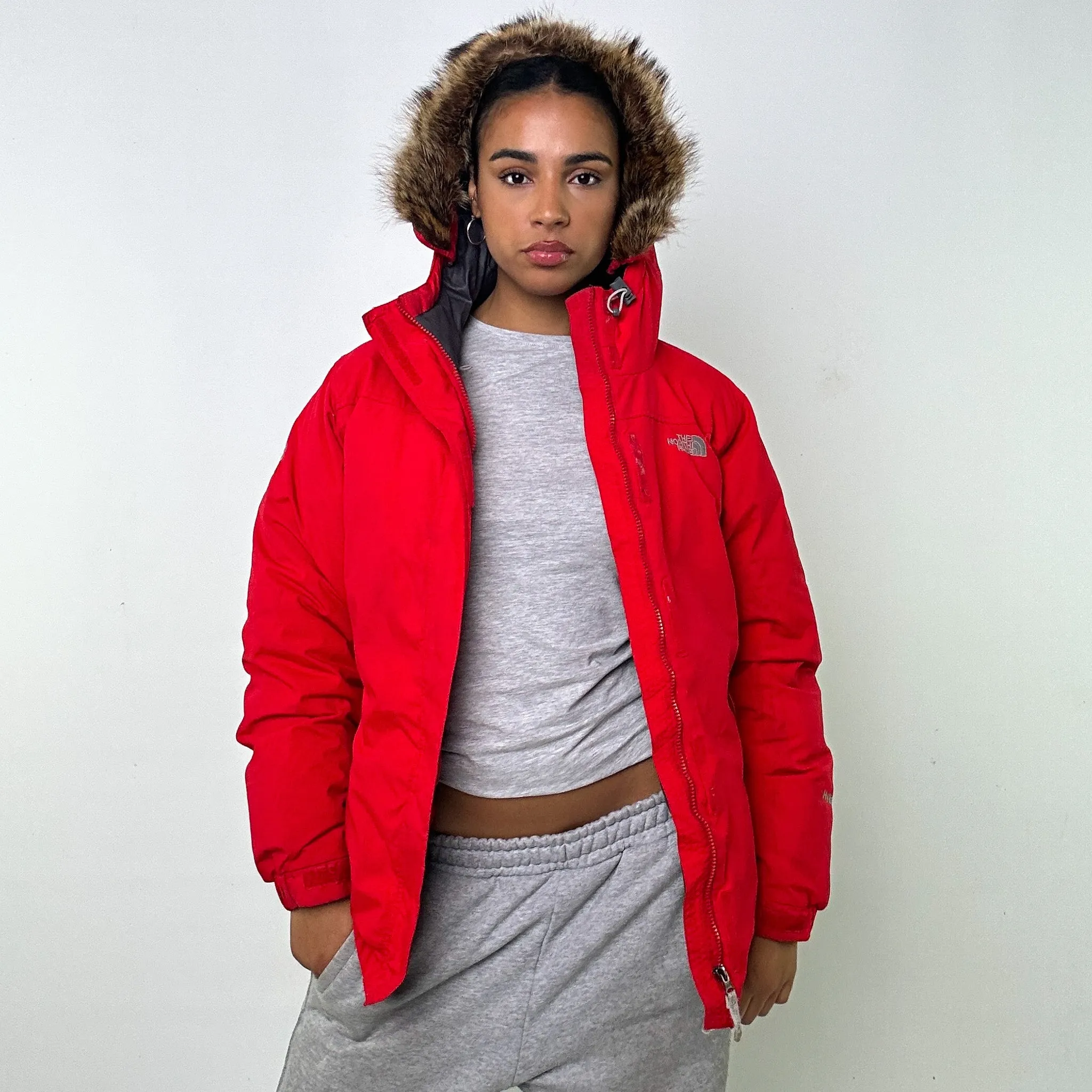 Red y2ks The North Face Hyvent Summit Series Parka Puffer Jacket Coat (L)