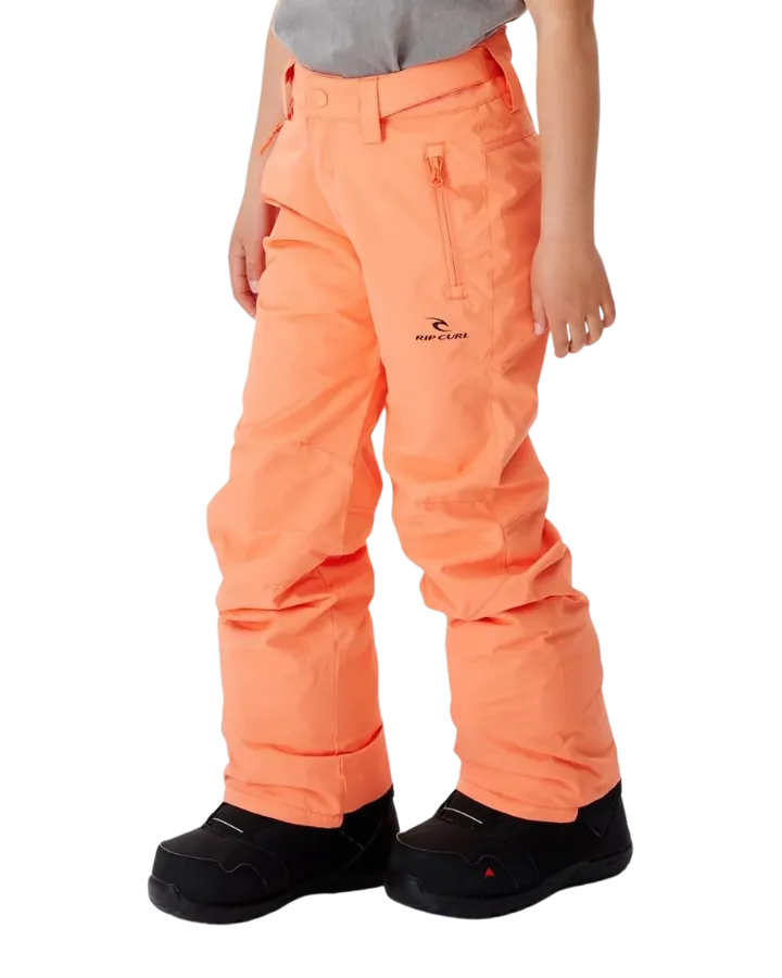 Rip Curl Olly Snow Pants Kids 10K - Salmon - 2023