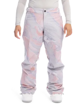 Roxy Chloe Kim Womens Snow Pant Gray Violet Marble 2023 | Snow Pants Womens | Snow Skiers Warehouse