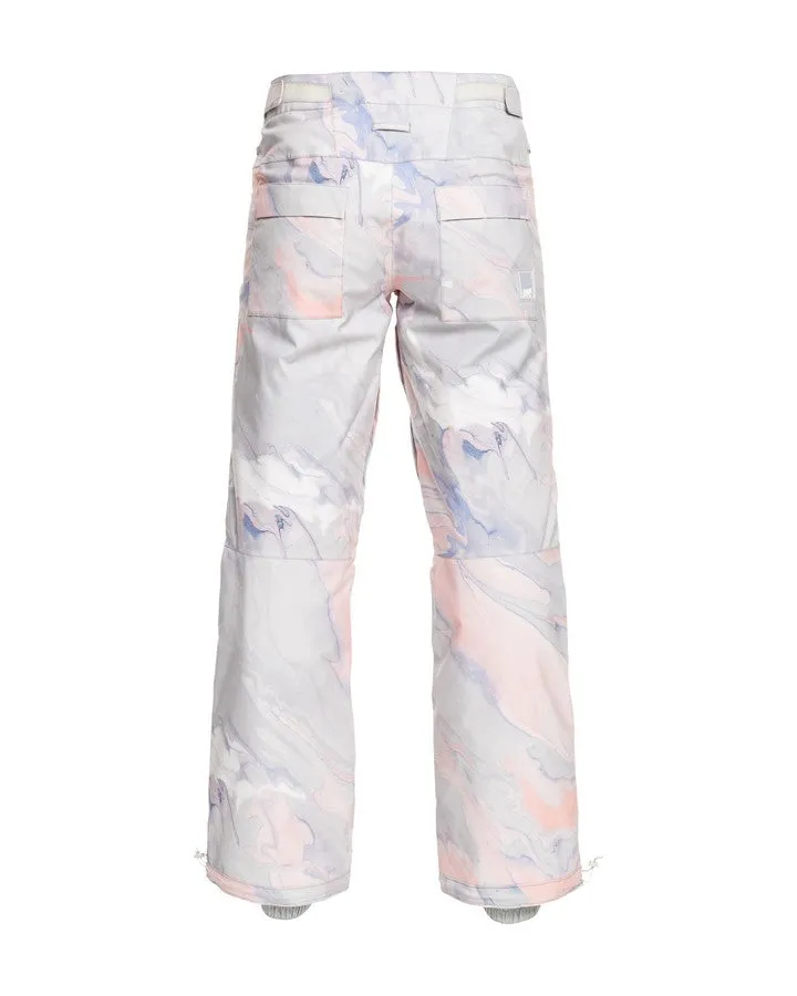 Roxy Chloe Kim Womens Snow Pant Gray Violet Marble 2023 | Snow Pants Womens | Snow Skiers Warehouse