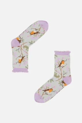 Sage Robin Sock