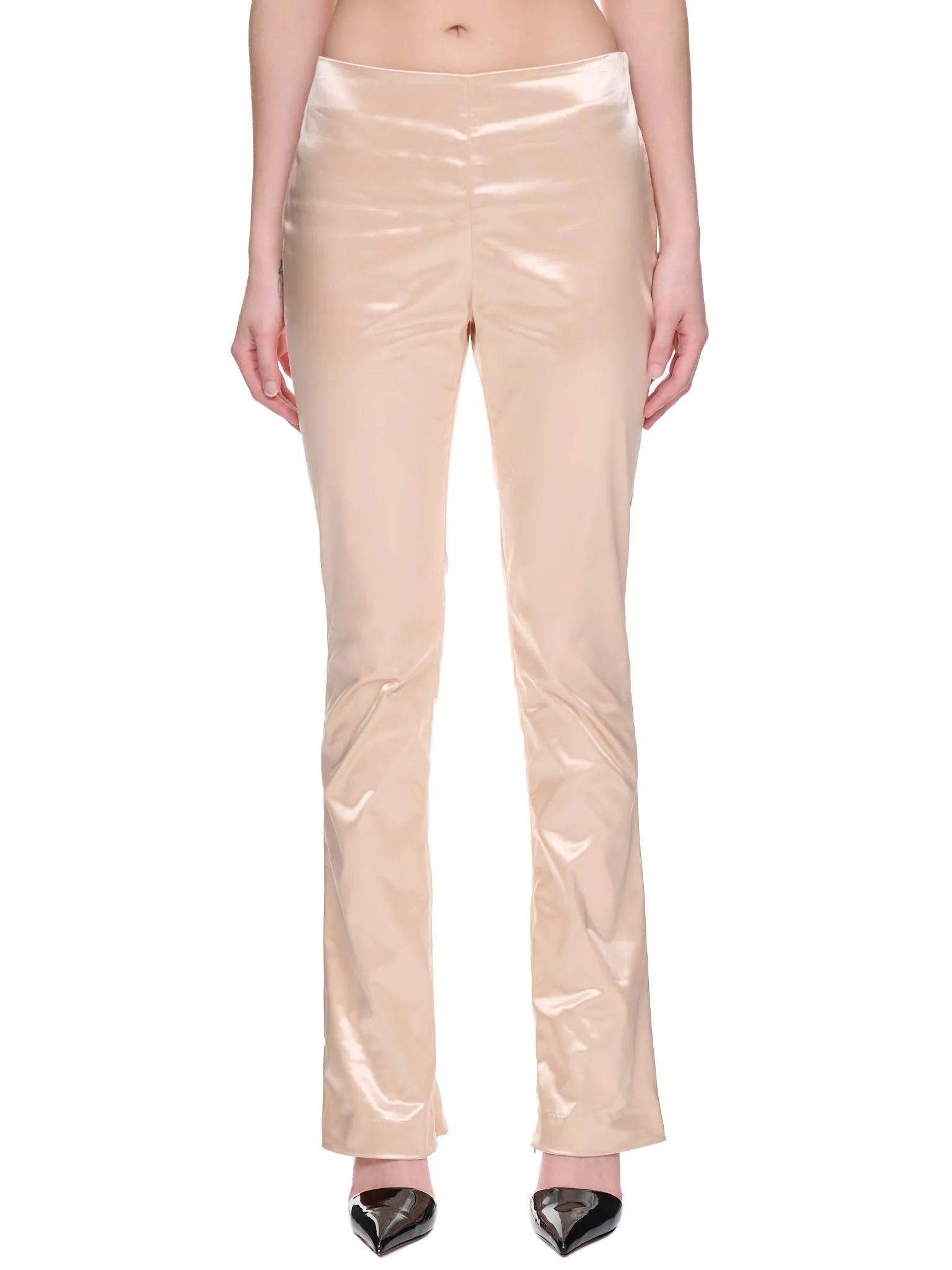 Satin Trousers (TROU000985-CHAMPAGNE-BEIGE)