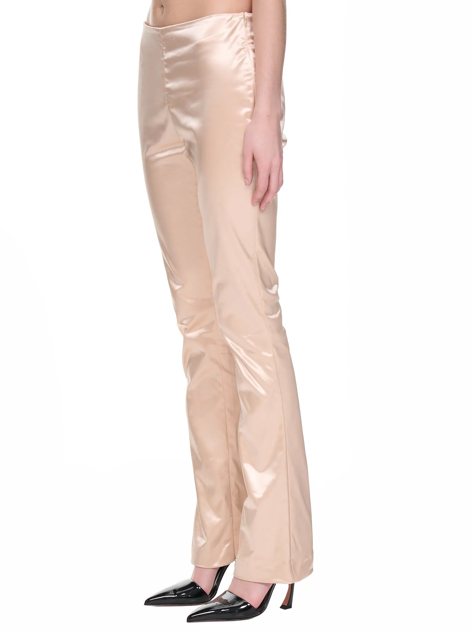 Satin Trousers (TROU000985-CHAMPAGNE-BEIGE)