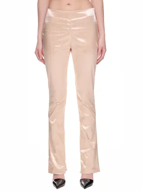 Satin Trousers (TROU000985-CHAMPAGNE-BEIGE)