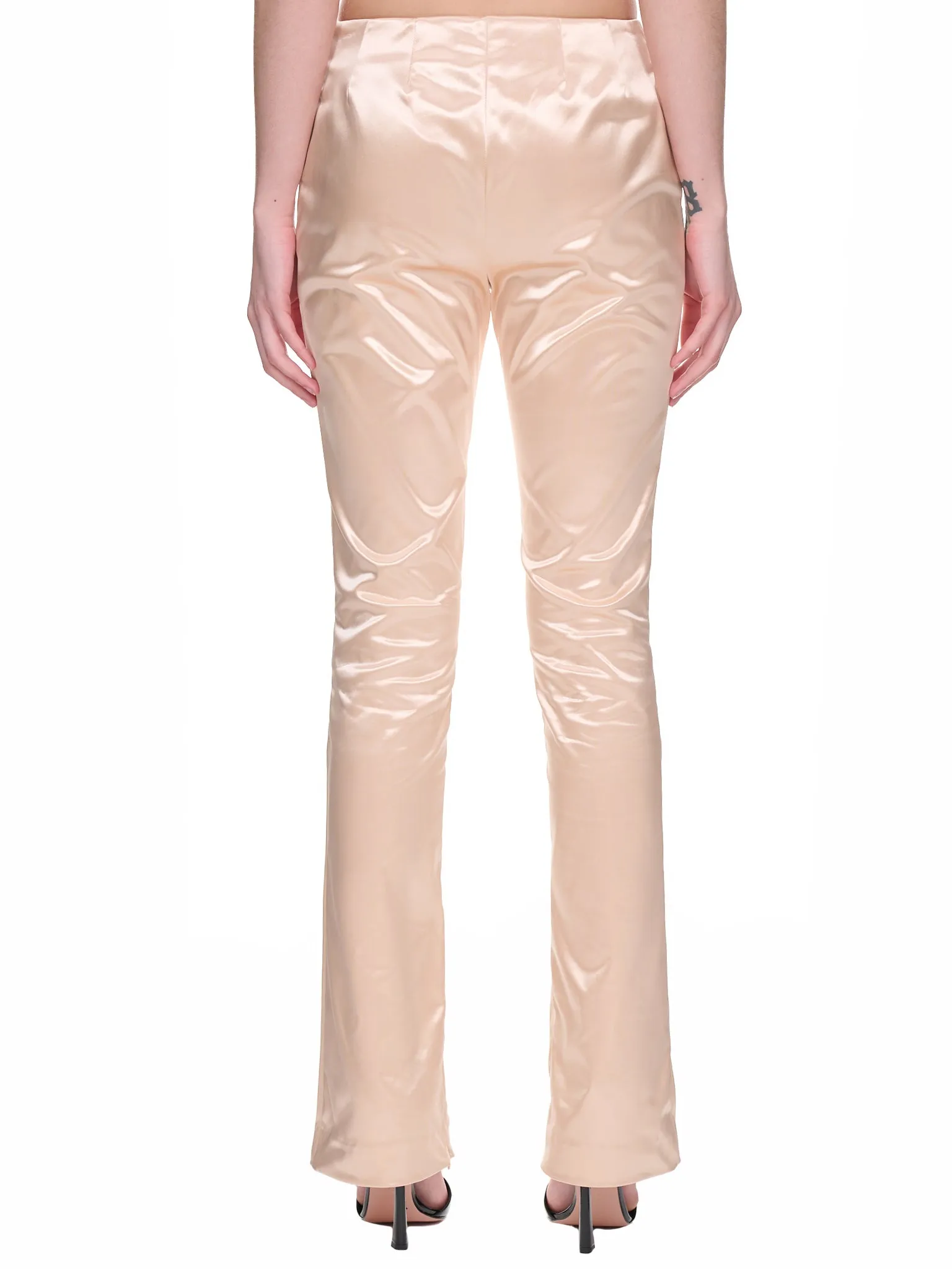 Satin Trousers (TROU000985-CHAMPAGNE-BEIGE)