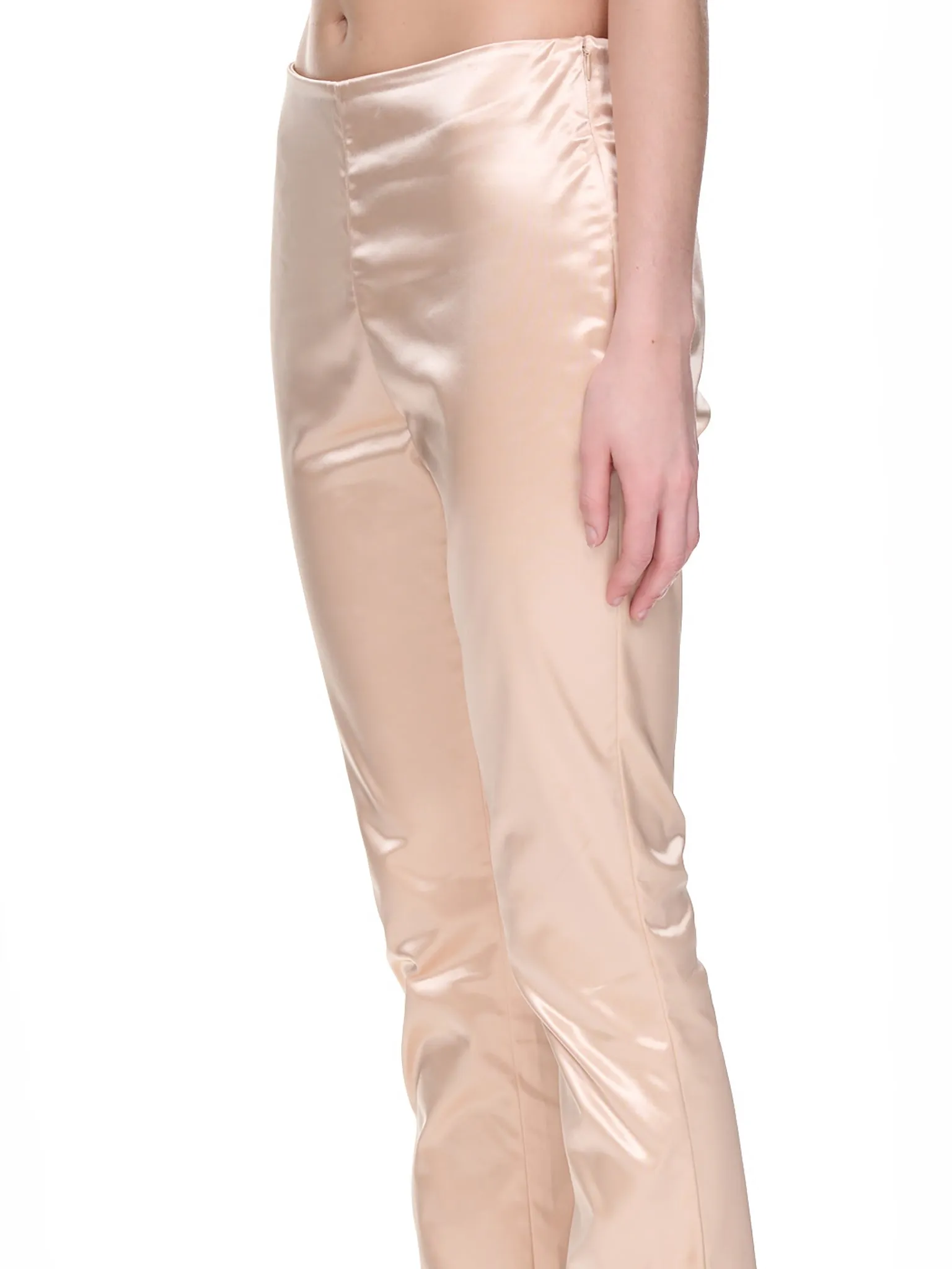 Satin Trousers (TROU000985-CHAMPAGNE-BEIGE)