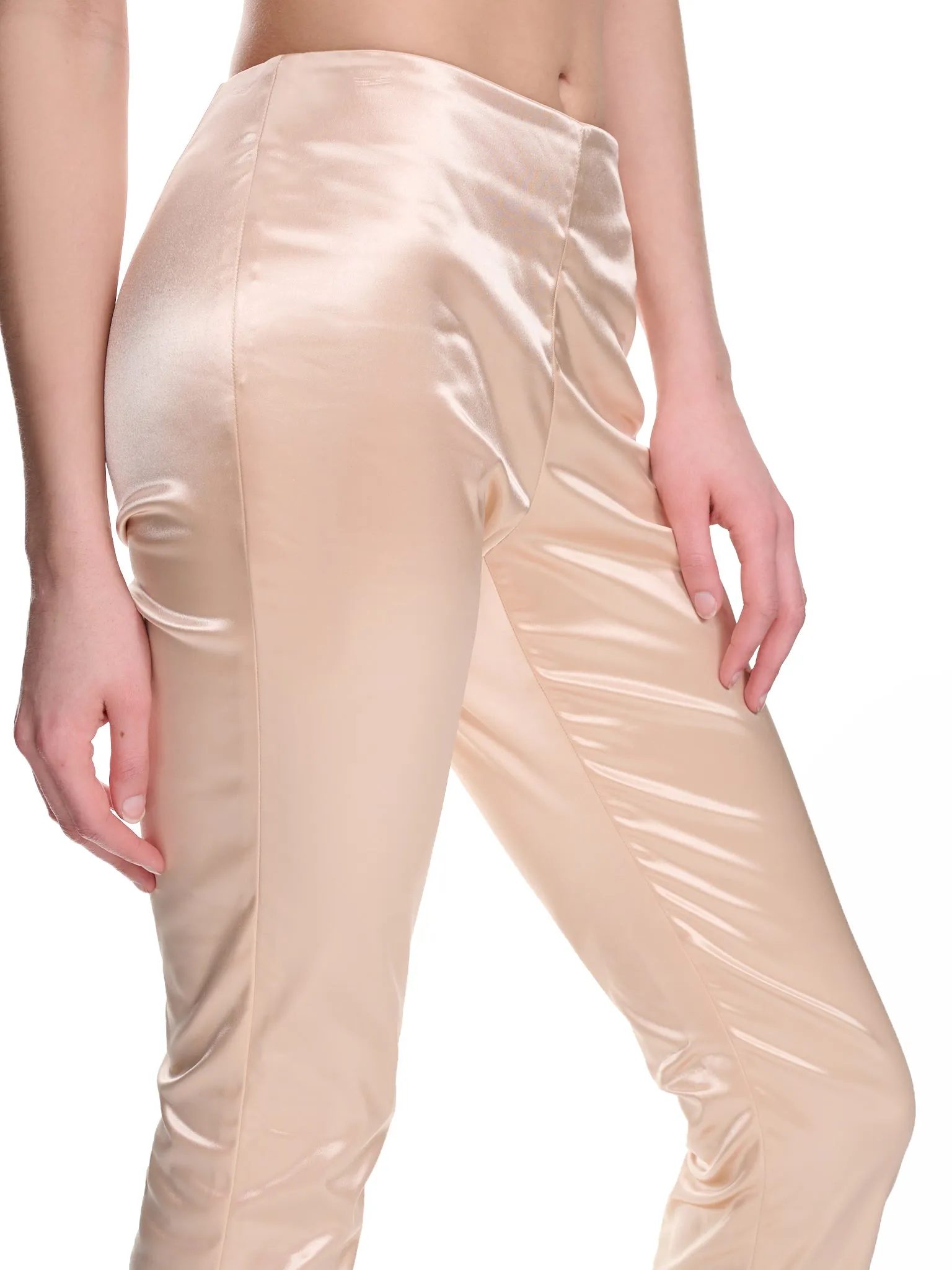 Satin Trousers (TROU000985-CHAMPAGNE-BEIGE)