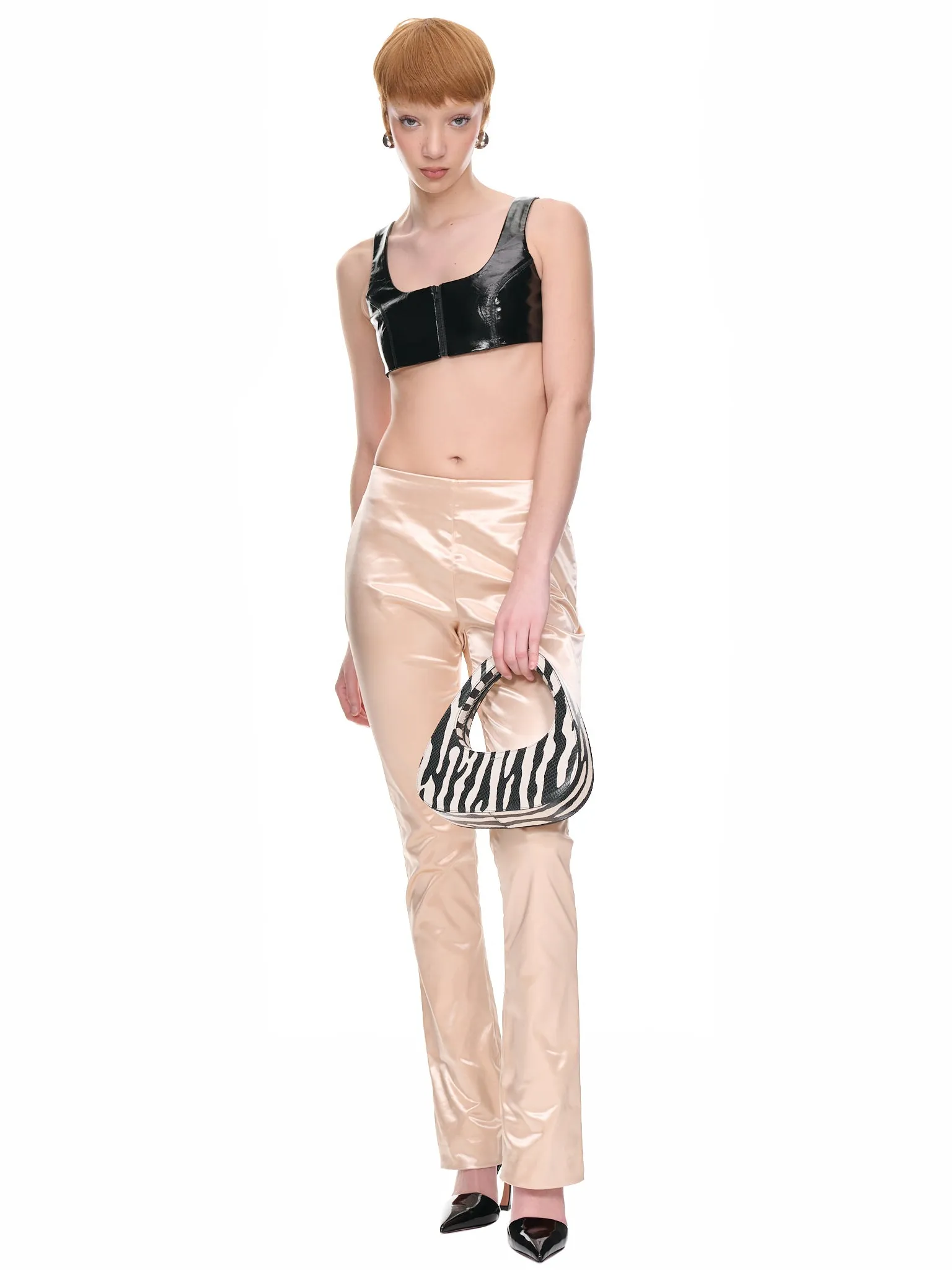 Satin Trousers (TROU000985-CHAMPAGNE-BEIGE)