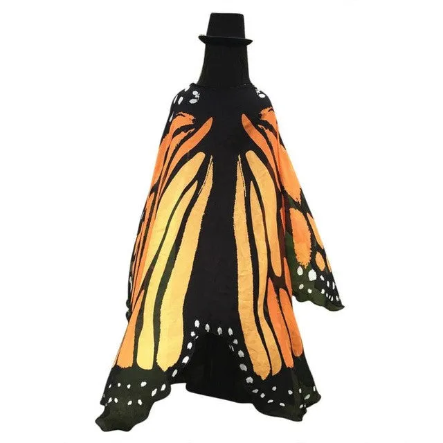 Scarf    Fahson Butterfly Wings Print Long women pashmina shawl And Wraps scarves Ladies 197*125CM 1216# SM6