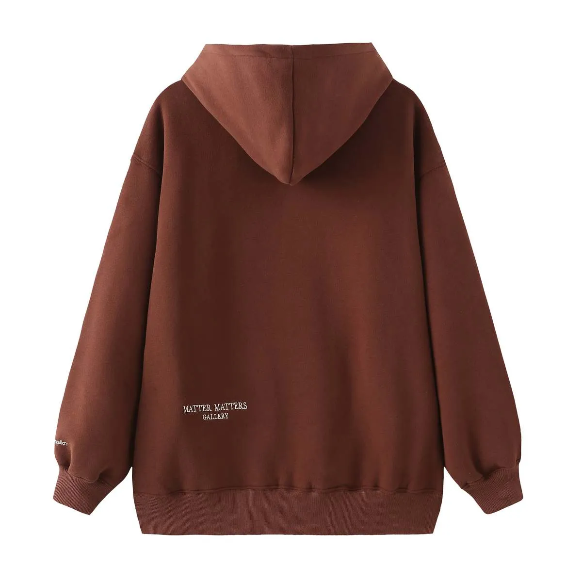 See Things Oversized Hoodies - Brown