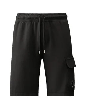 Shorts C.P. Company uomo 16CMSB021A Light fleece nero