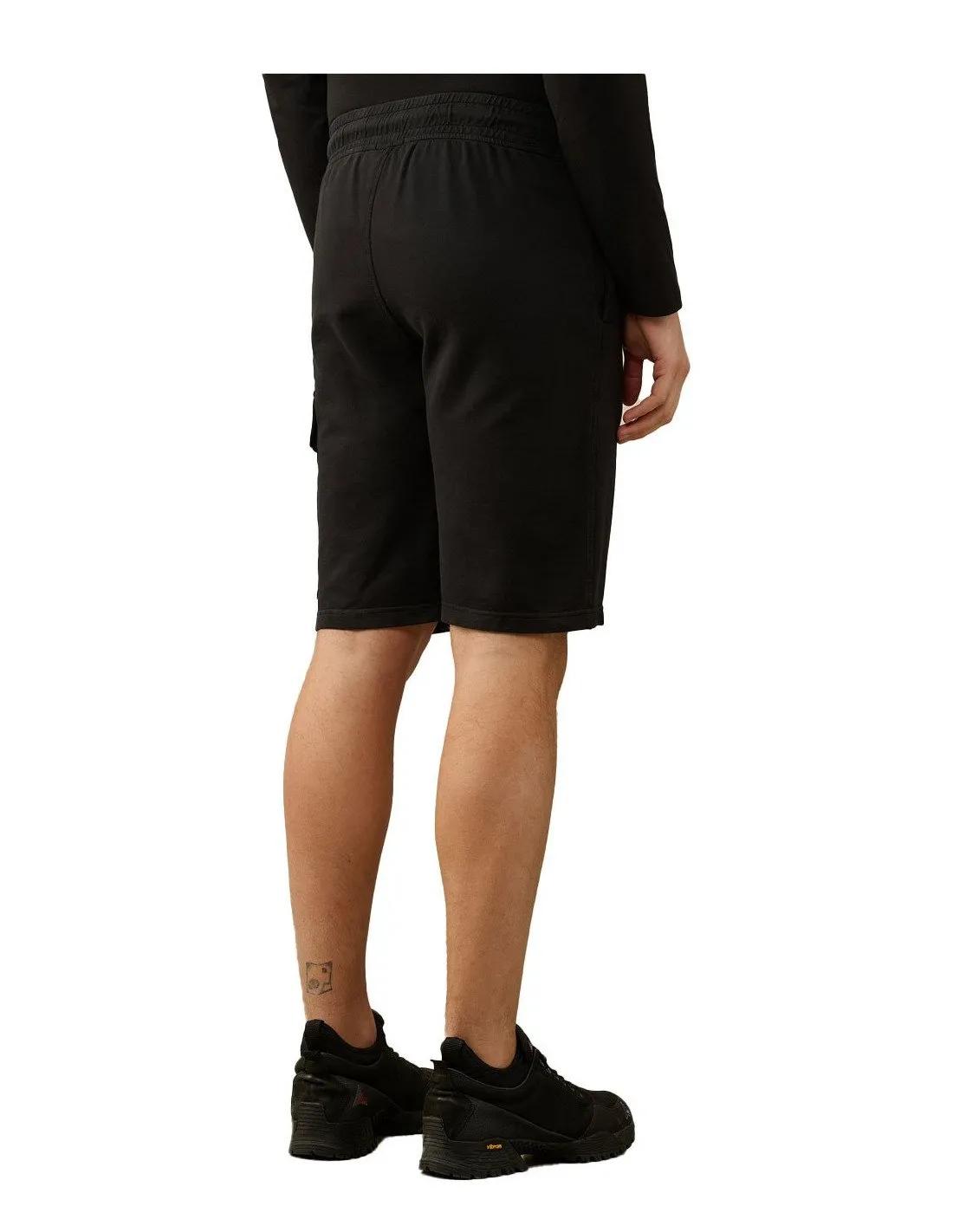 Shorts C.P. Company uomo 16CMSB021A Light fleece nero