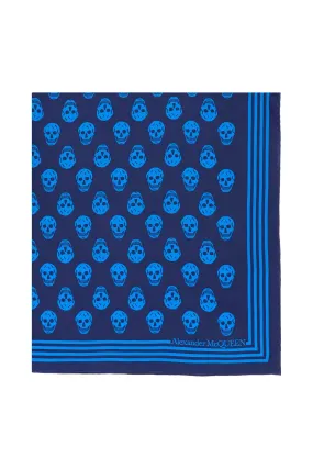 Skull Print Silk Scarf