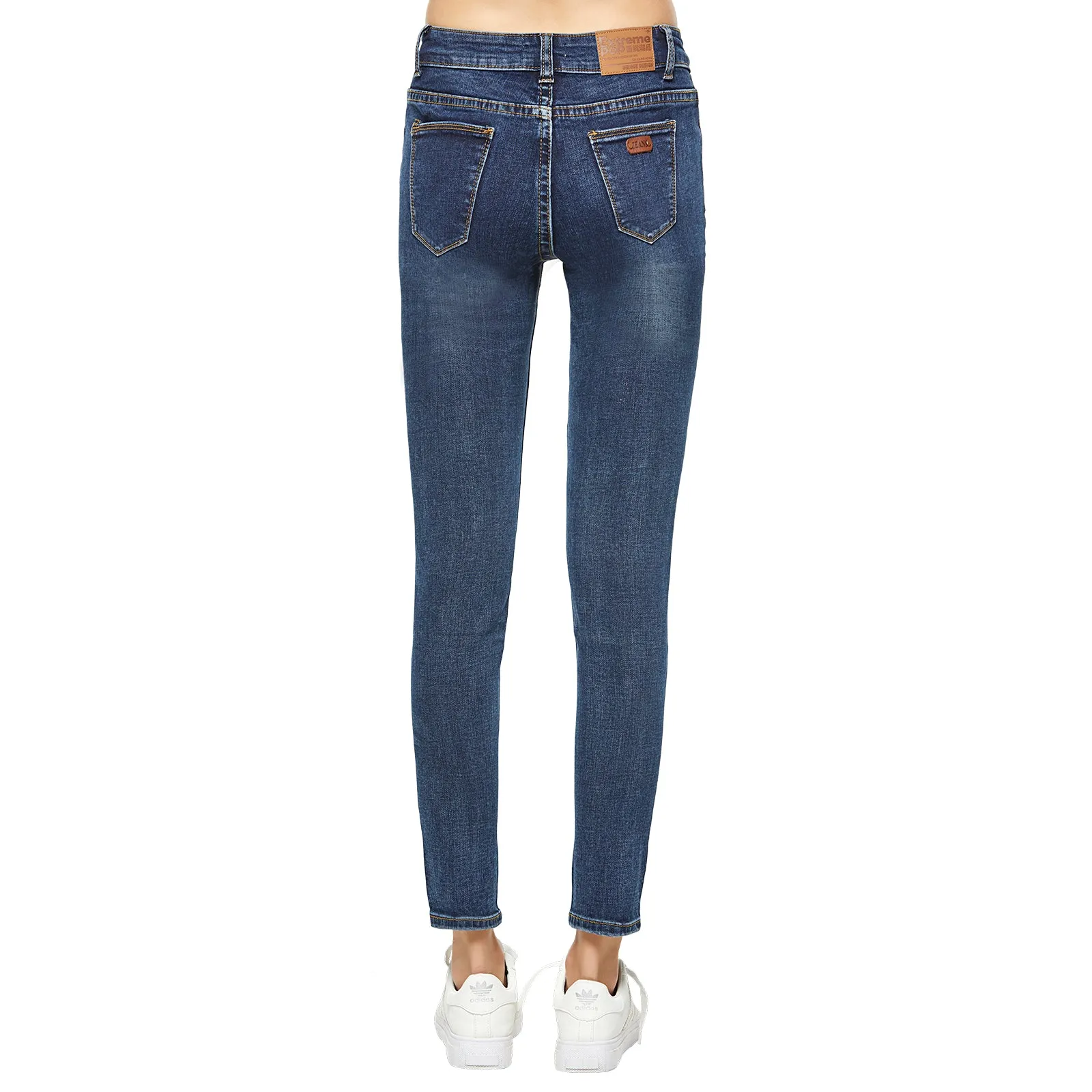 Slim Ripped Jeans-Black and Blue