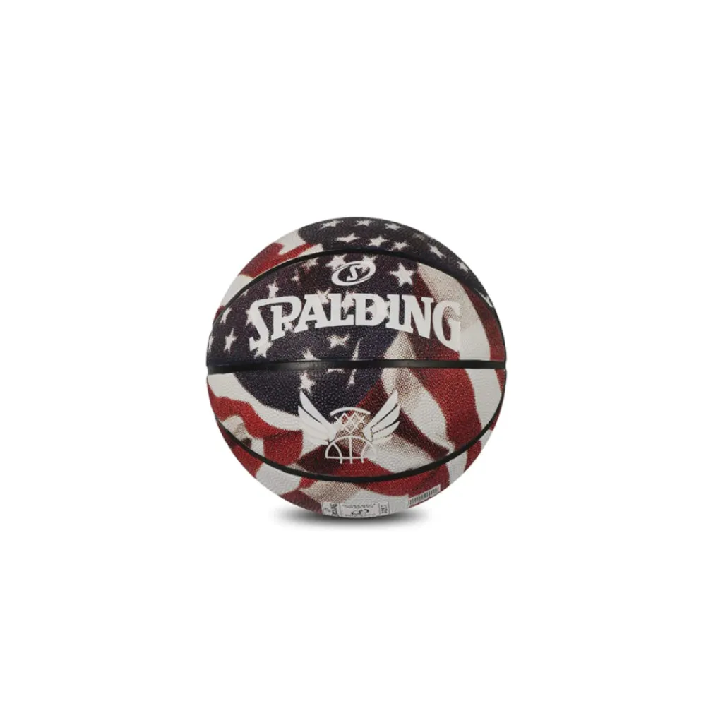 SPALDING Star & Strips Basketball (Multi Color)