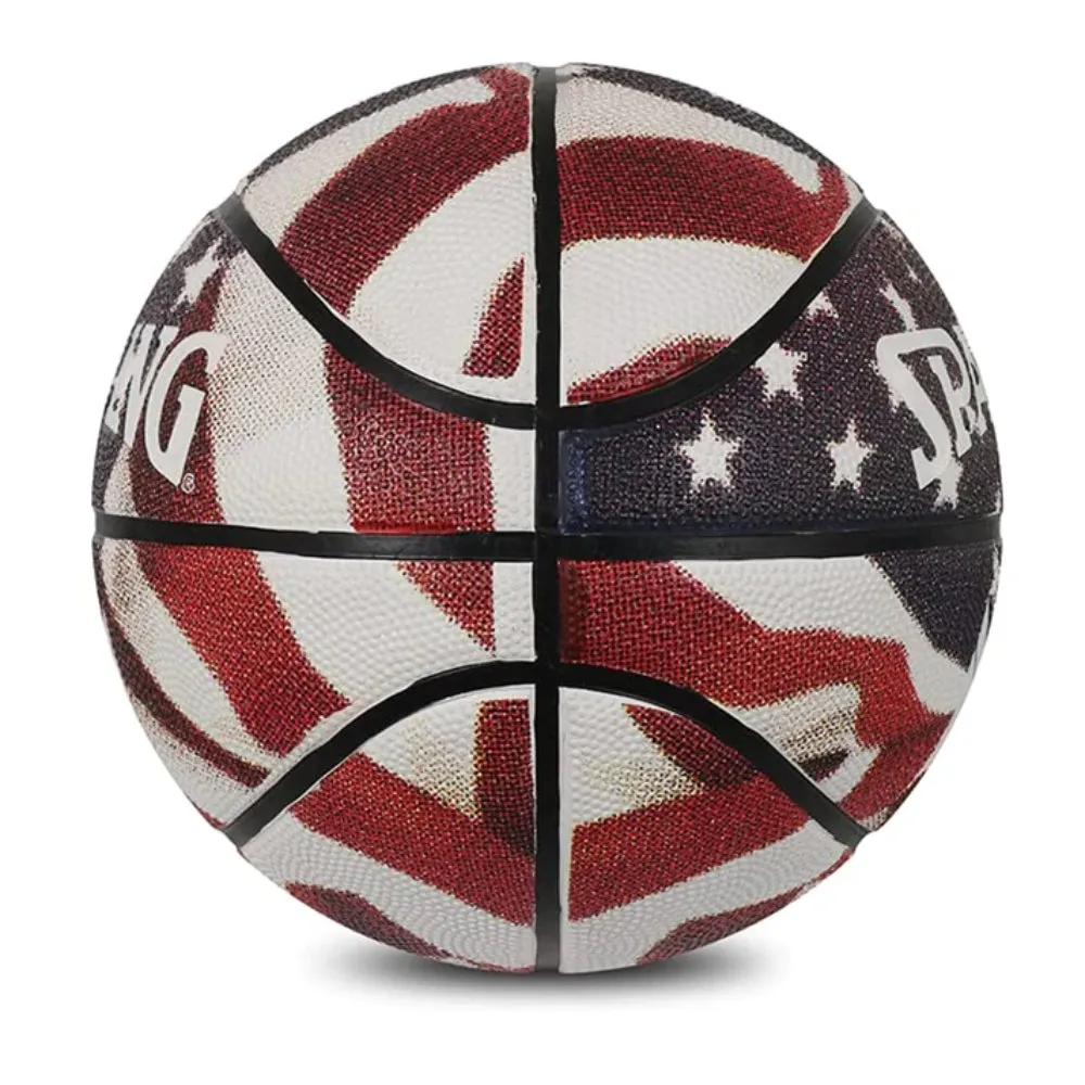 SPALDING Star & Strips Basketball (Multi Color)