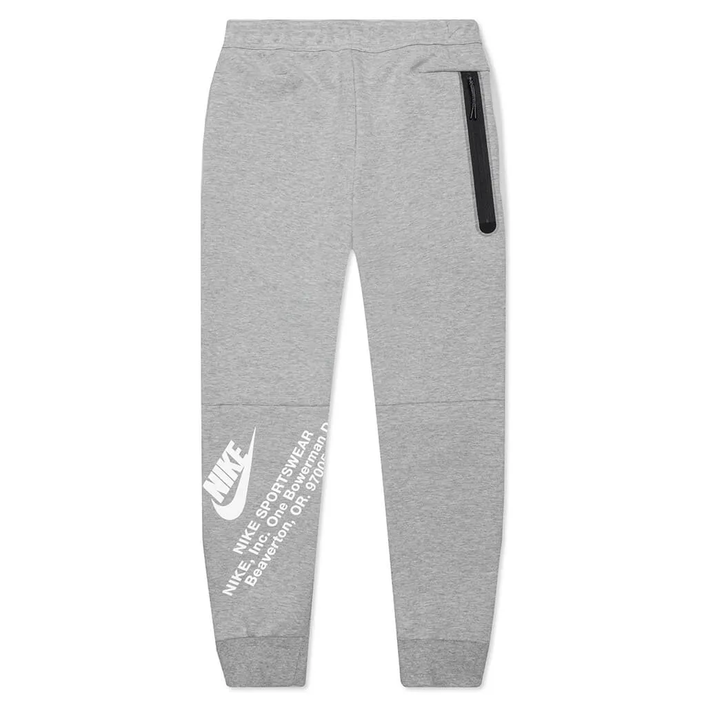 Sportswear Tech Fleece Joggers - Dark Grey Heather/White