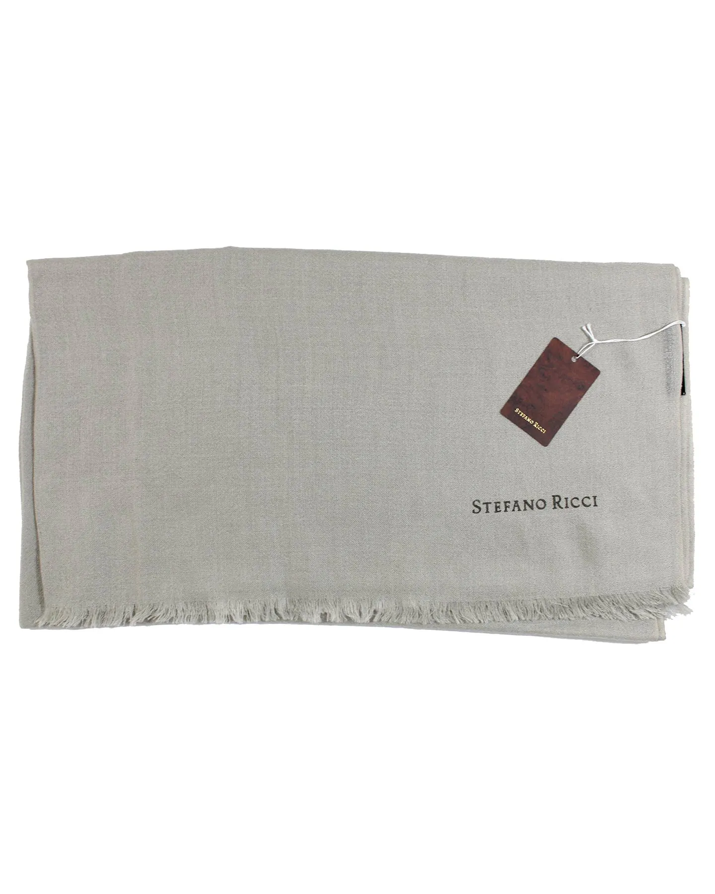 Stefano Ricci Scarf Light Gray - Luxury Cashmere Silk Shawl