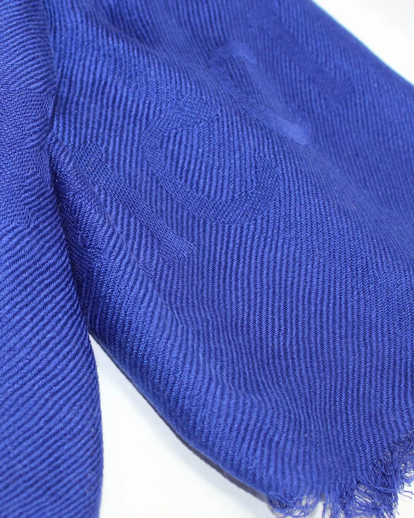 Stefano Ricci Scarf Royal Blue Pattern - Luxury Cotton Silk Shawl