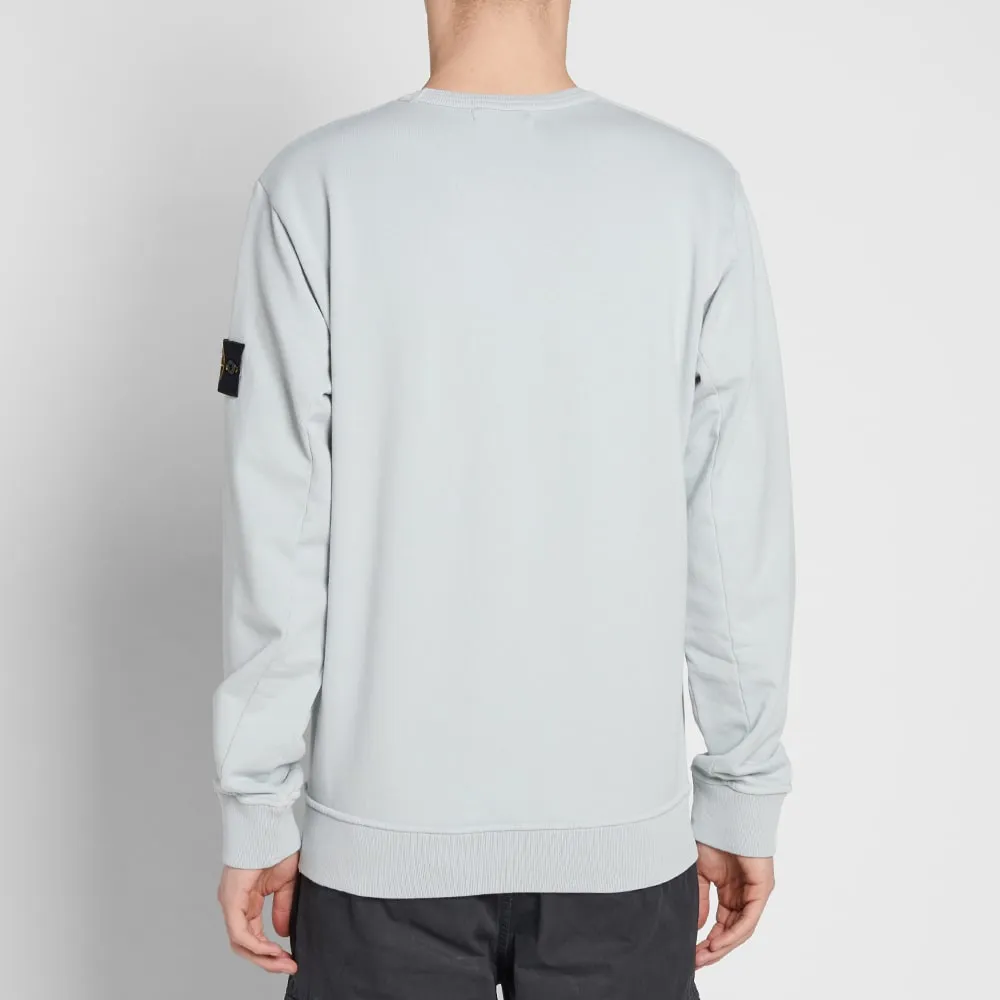 Stone Island Garment Dyed Fleece Crew SweatPearl Grey