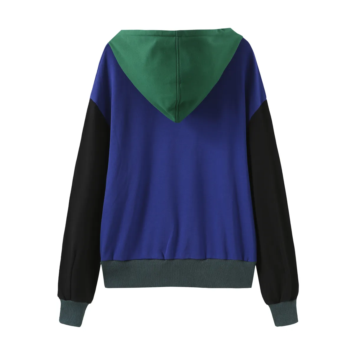 Subdue Colour-block Hoodies - Electric Blue