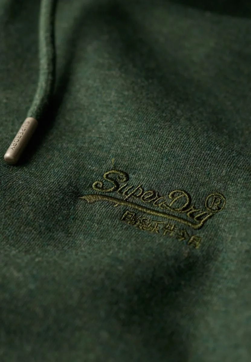 Superdry Essential Logo Overhead Hooded Sweatshirts Deep Forest Green