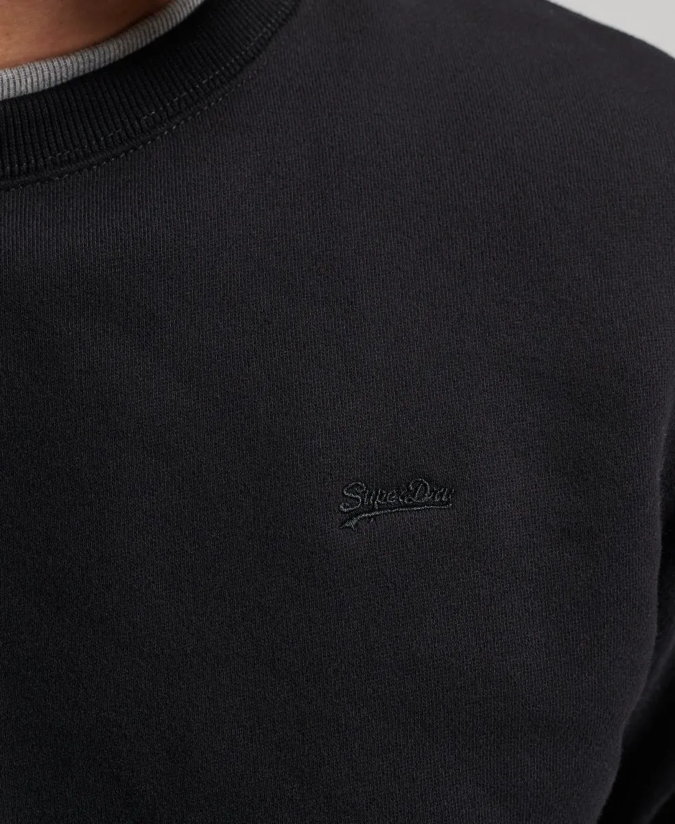 Superdry Vintage Logo Crew Neck Sweatshirts Black