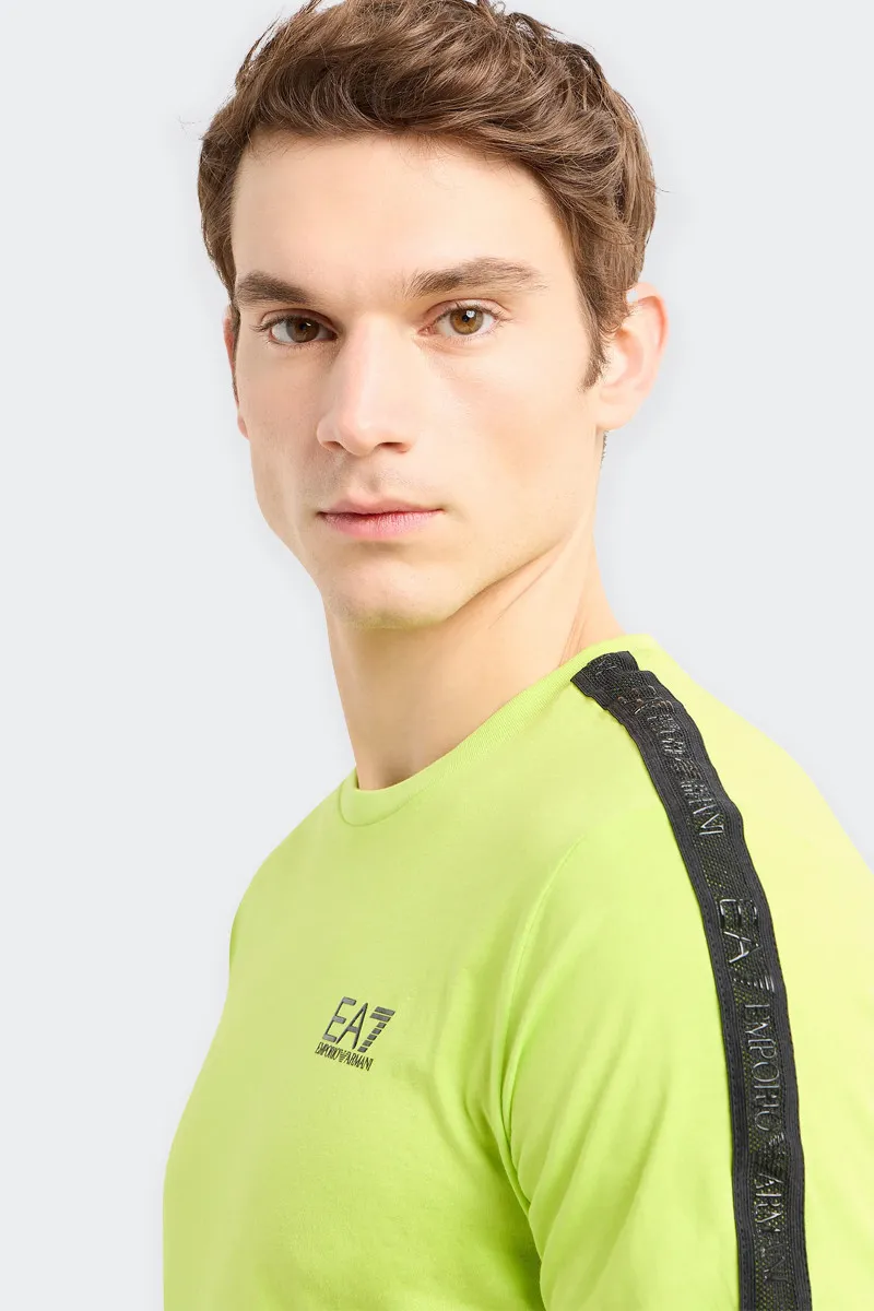 T-SHIRT GIROCOLLO LOGO SERIES VERDE LIME