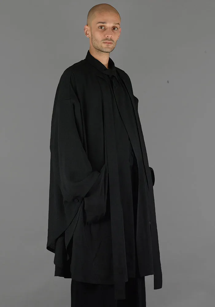 TAC:TAC TA91 FA021 PONCHO COAT BLACK